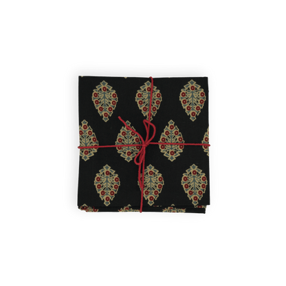 Serviettes de table x4 Aubepine Night - Suzette