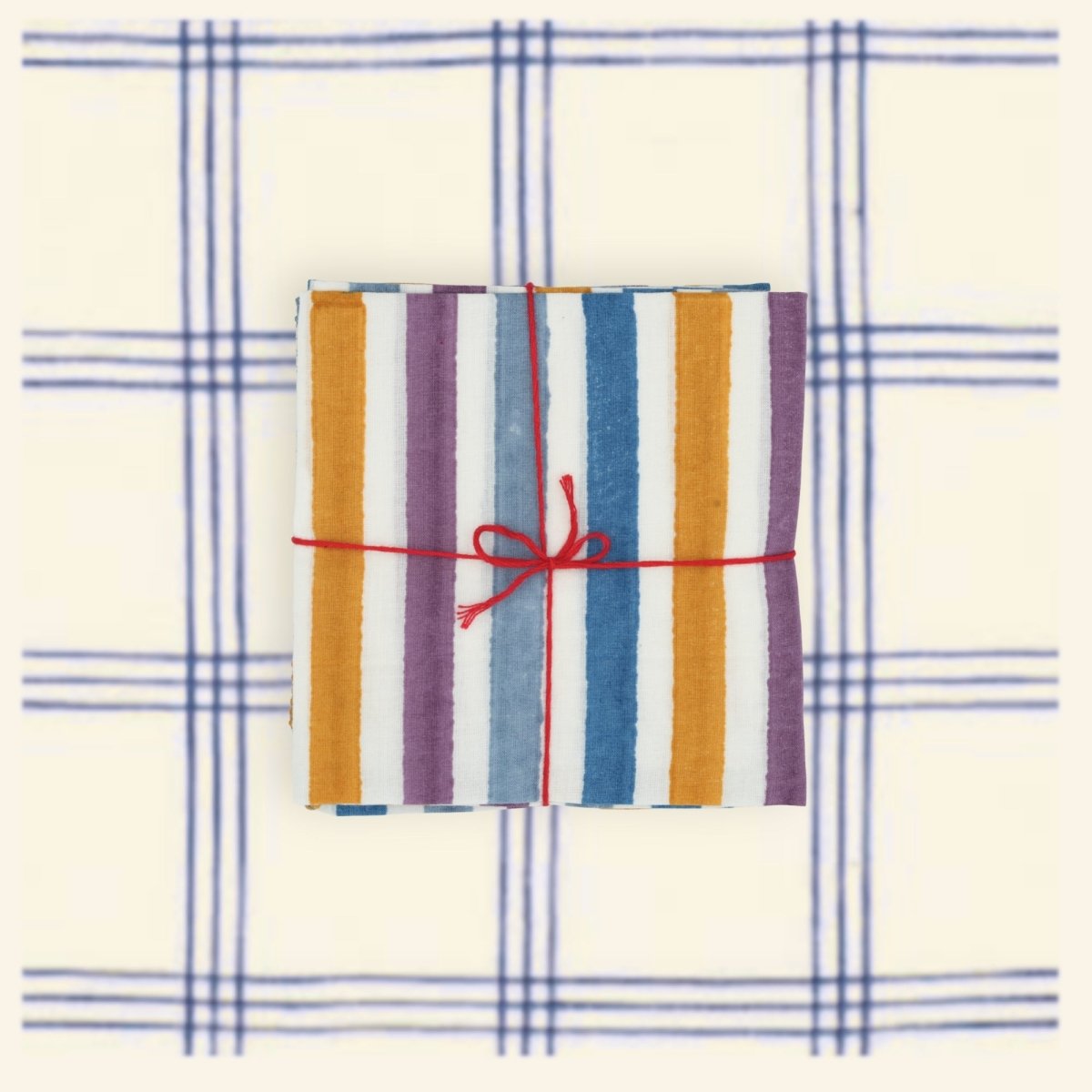 Serviettes de table x4 Axel Denim - Suzette