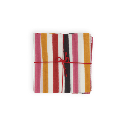 Serviettes de table x4 Axel Tomato - Suzette
