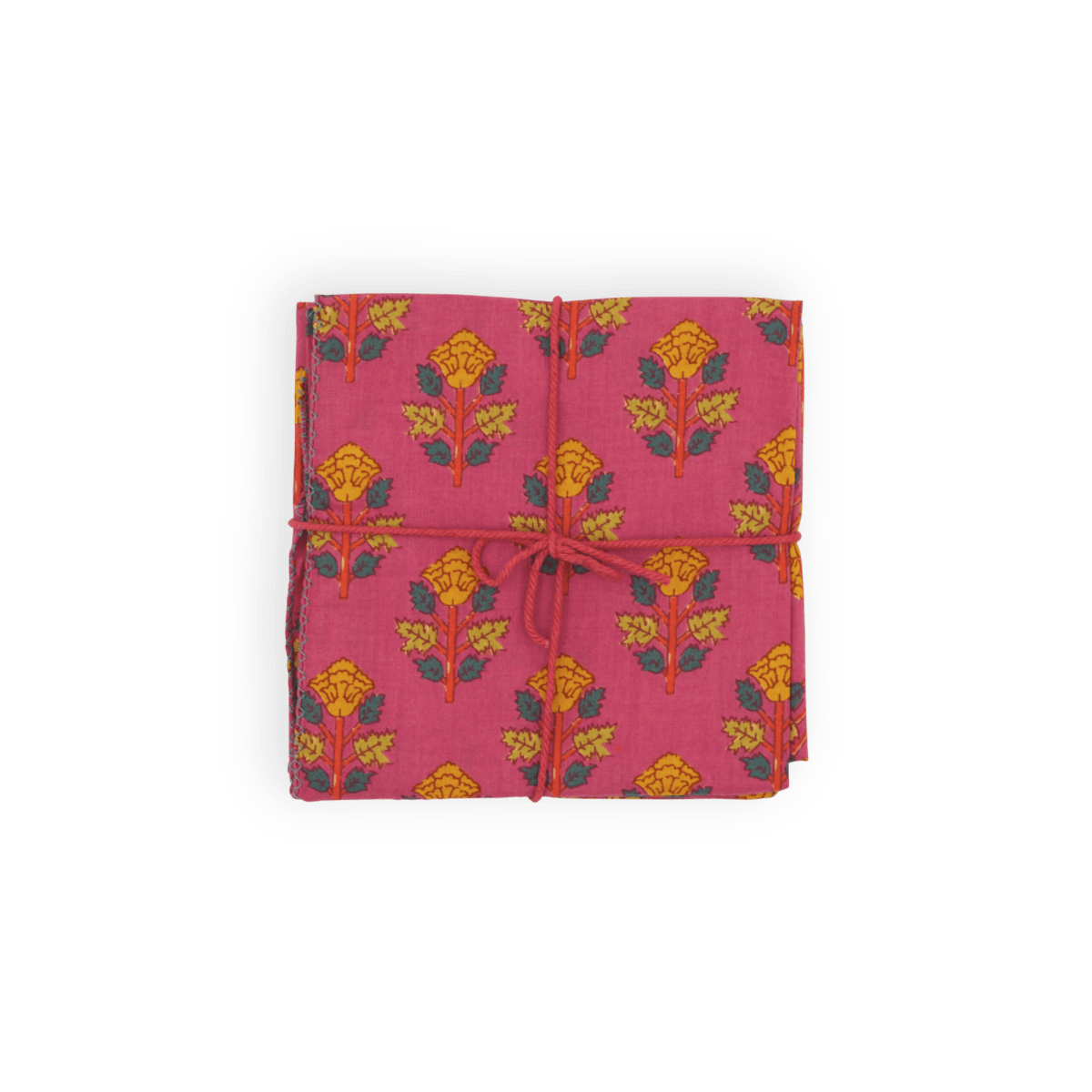 Serviettes de table x4 Belladone Carmine - Suzette