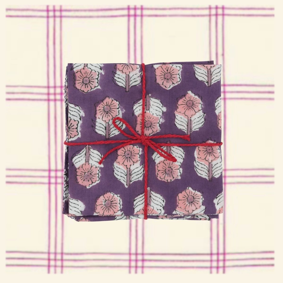 Serviettes de table x4 Belladone Fig - Suzette