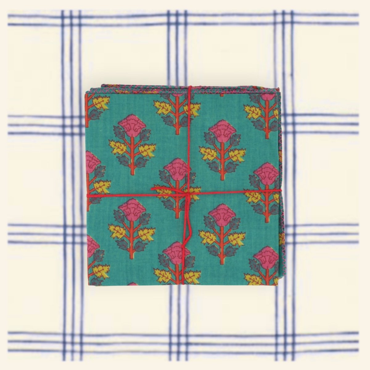Serviettes de table x4 Belladone Seaport - Suzette