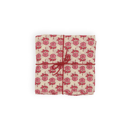Serviettes de table x4 Bourrache Fadded - Suzette