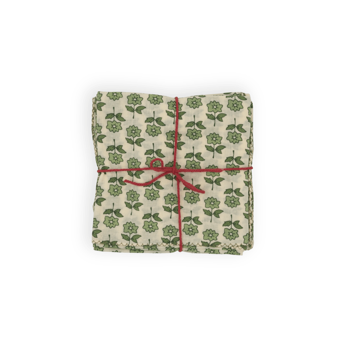 Serviettes de table x4 Bourrache Loden - Suzette