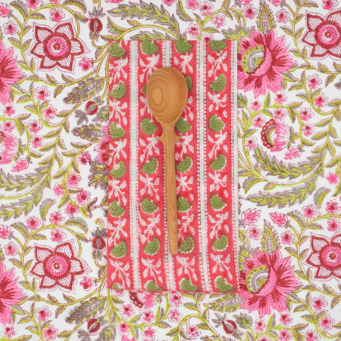 Serviettes de table x4 Bruyere Peonie - Suzette