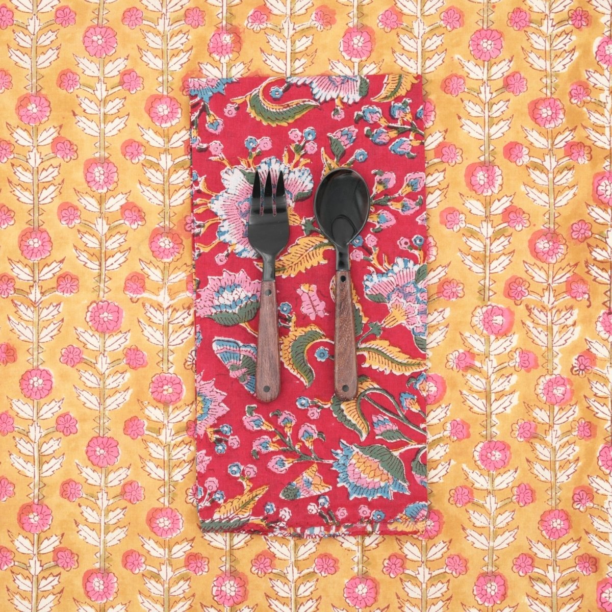 Serviettes de table x4 Canna Tango - Suzette