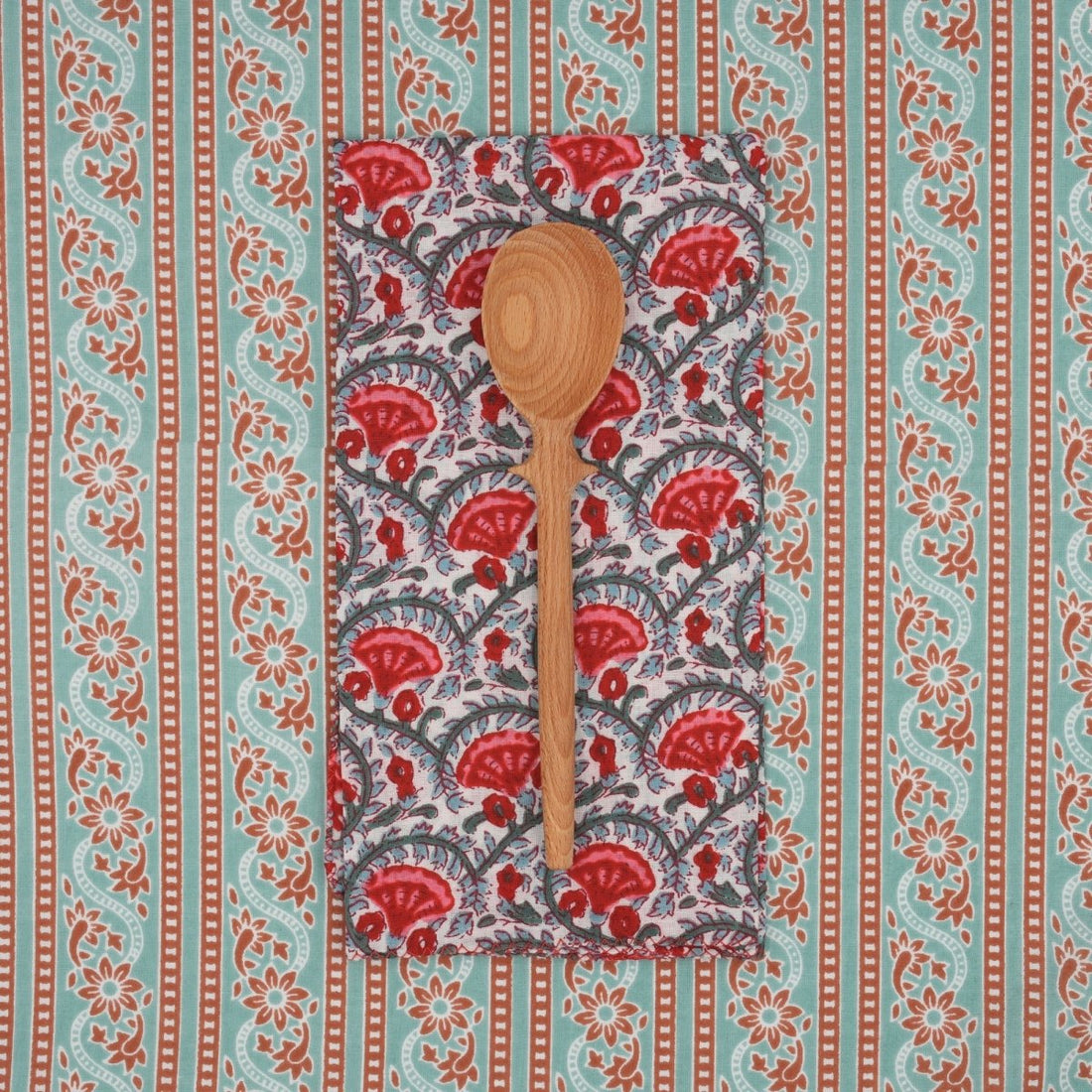 Serviettes de table x4 Celosia Tomato - Suzette