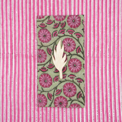 Serviettes de table x4 Clarkia Sangria - Suzette