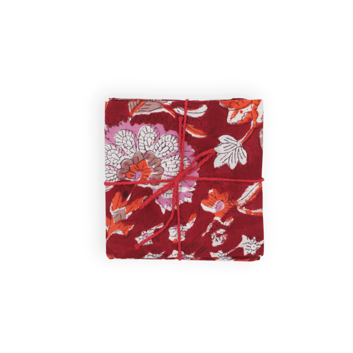 Serviettes de table x4 Clivia Burnt - Suzette