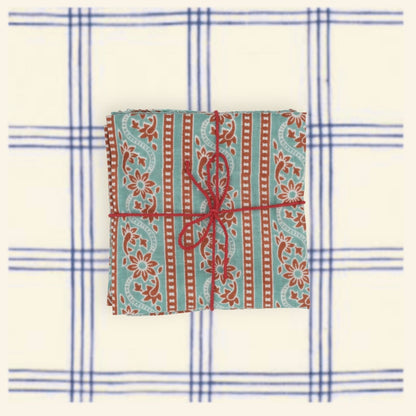 Serviettes de table x4 Craspedia Frosty - Suzette