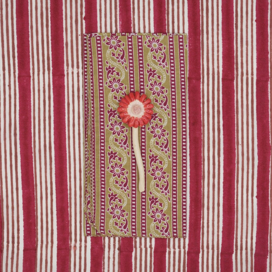 Serviettes de table x4 Craspedia Tango - Suzette