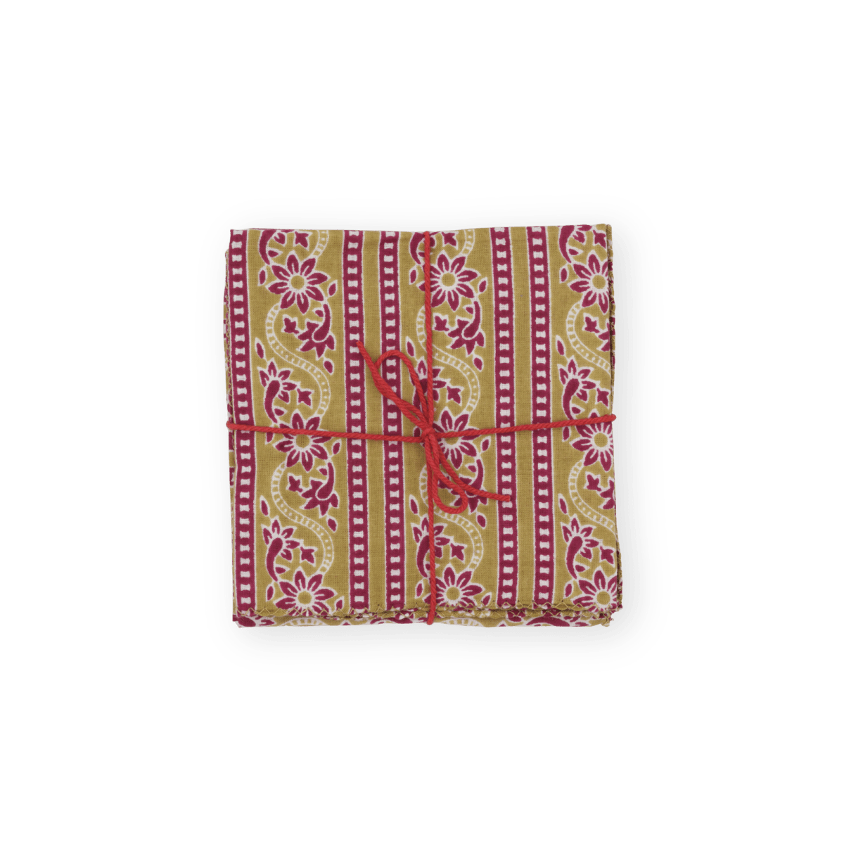 Serviettes de table x4 Craspedia Tango - Suzette