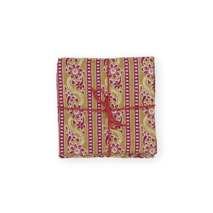 Serviettes de table x4 Craspedia Tango - Suzette