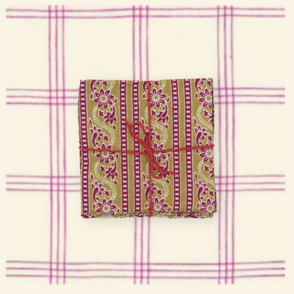 Serviettes de table x4 Craspedia Tango - Suzette