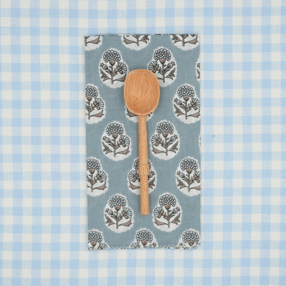 Serviettes de table x4 Crocus Denim - Suzette