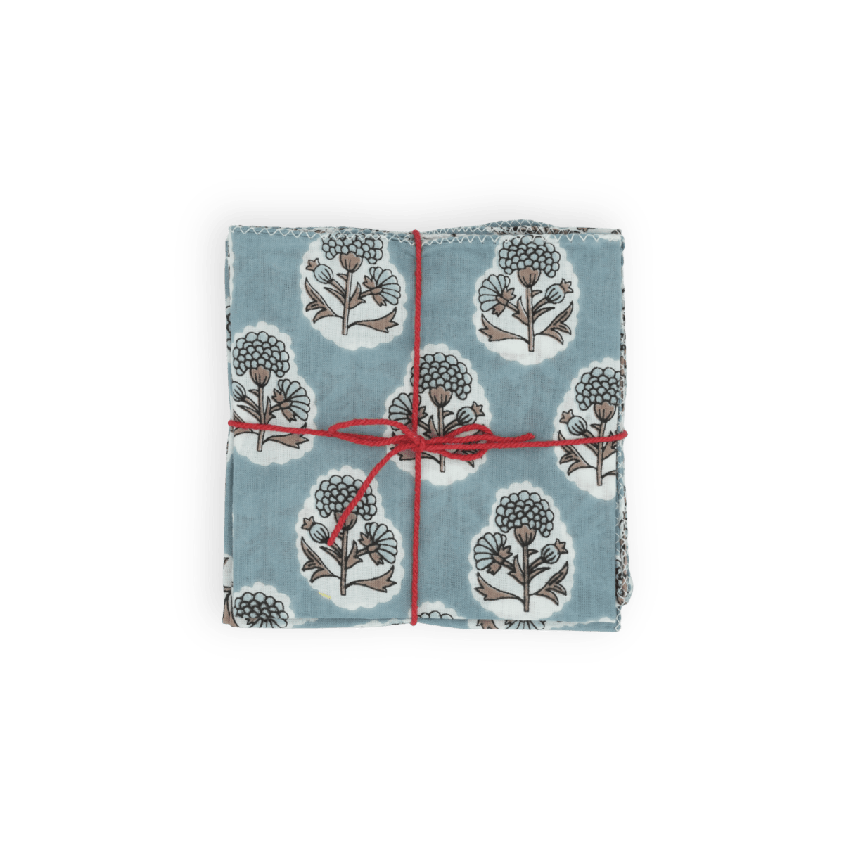 Serviettes de table x4 Crocus Denim - Suzette