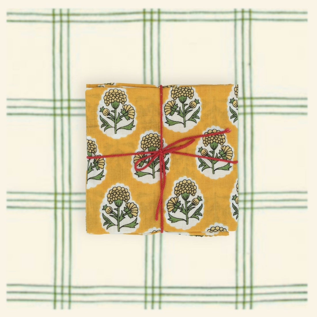 Serviettes de table x4 Crocus Gold - Suzette