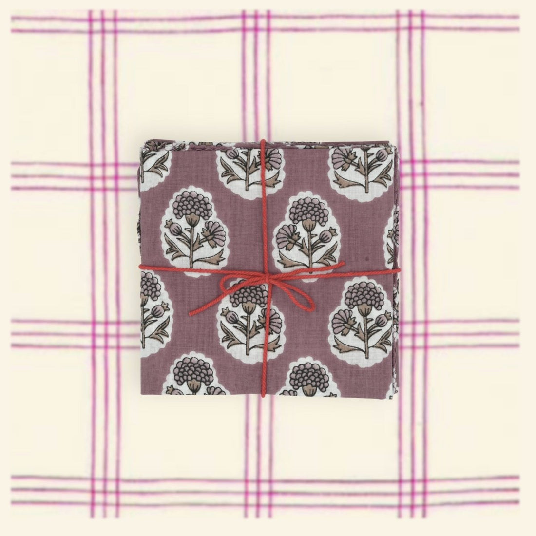 Serviettes de table x4 Crocus Malaga - Suzette