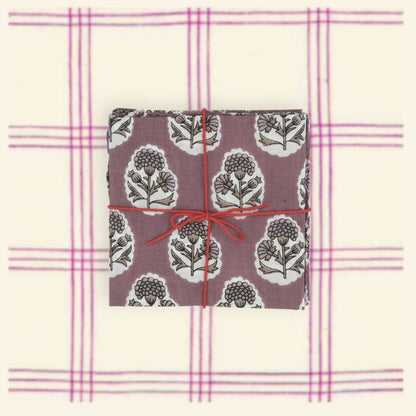 Serviettes de table x4 Crocus Malaga - Suzette