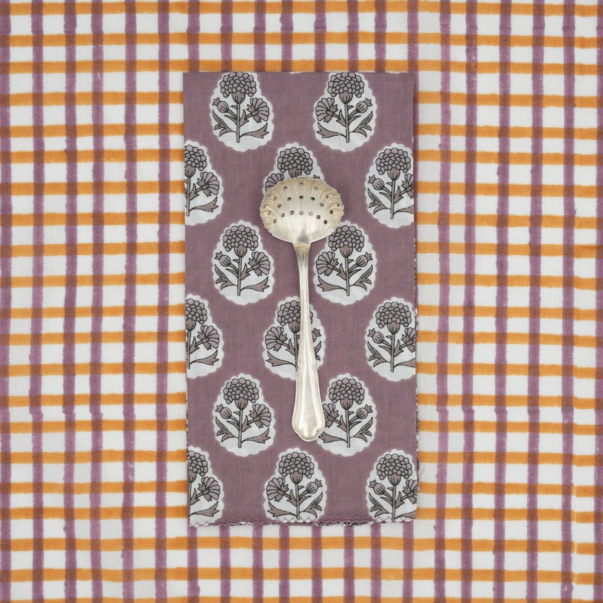 Serviettes de table x4 Crocus Malaga - Suzette