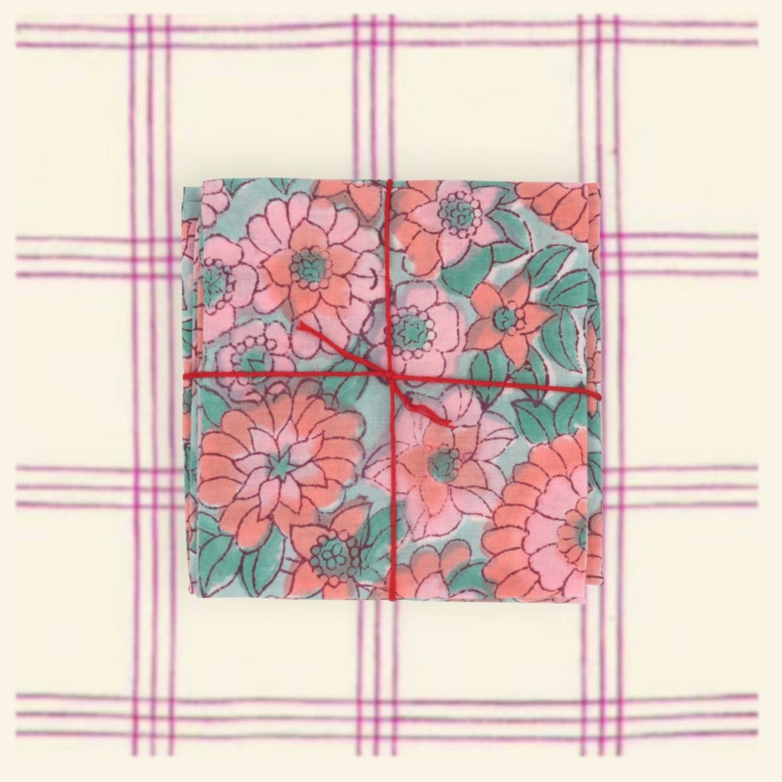Serviettes de table x4 Cyclamen Fadded - Suzette