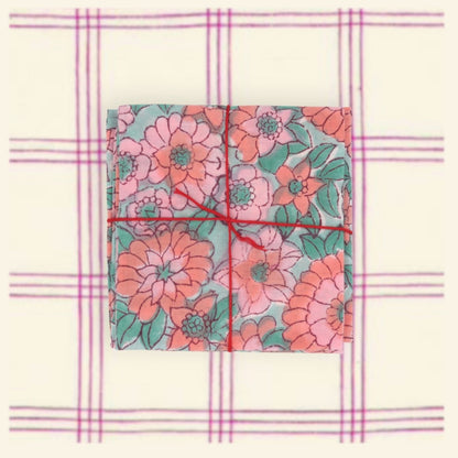 Serviettes de table x4 Cyclamen Fadded - Suzette