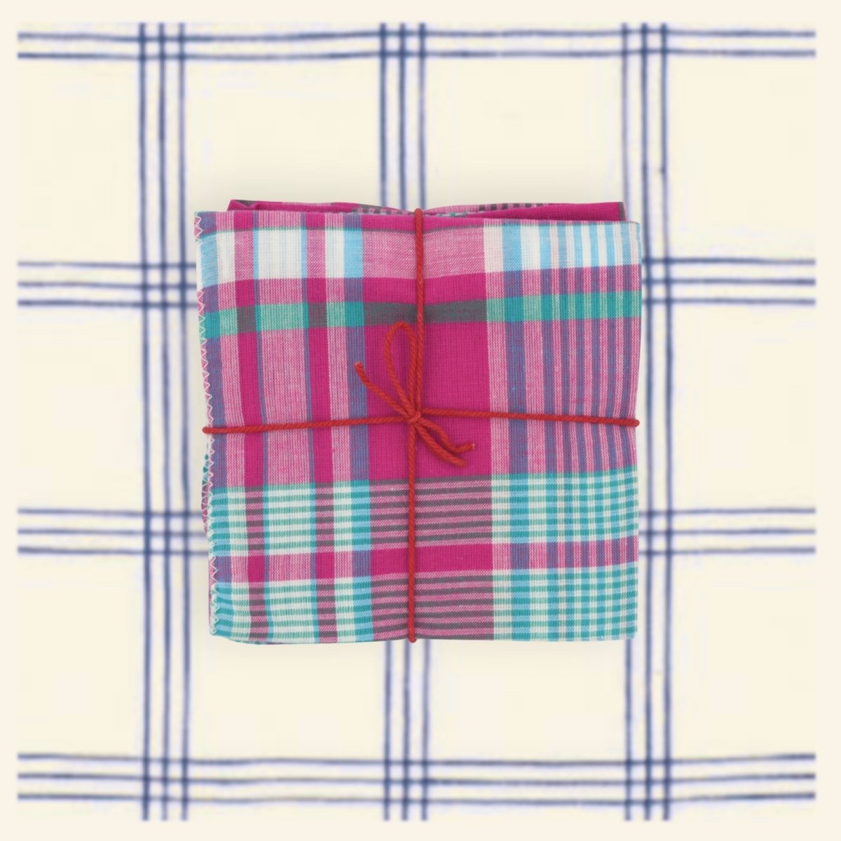 Serviettes de table x4 Cyclone Carmine - Suzette
