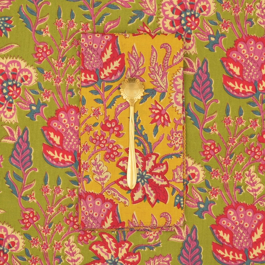 Serviettes de table x4 Dandelion Gold - Suzette