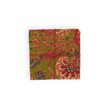 Serviettes de table x4 Dandelion Olive - Suzette
