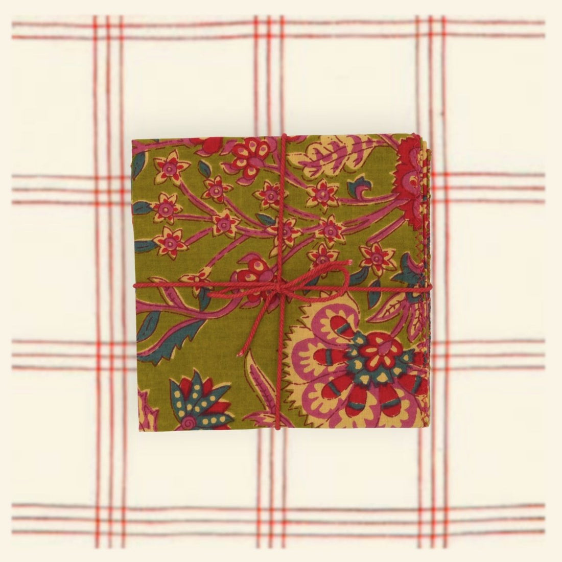 Serviettes de table x4 Dandelion Olive - Suzette