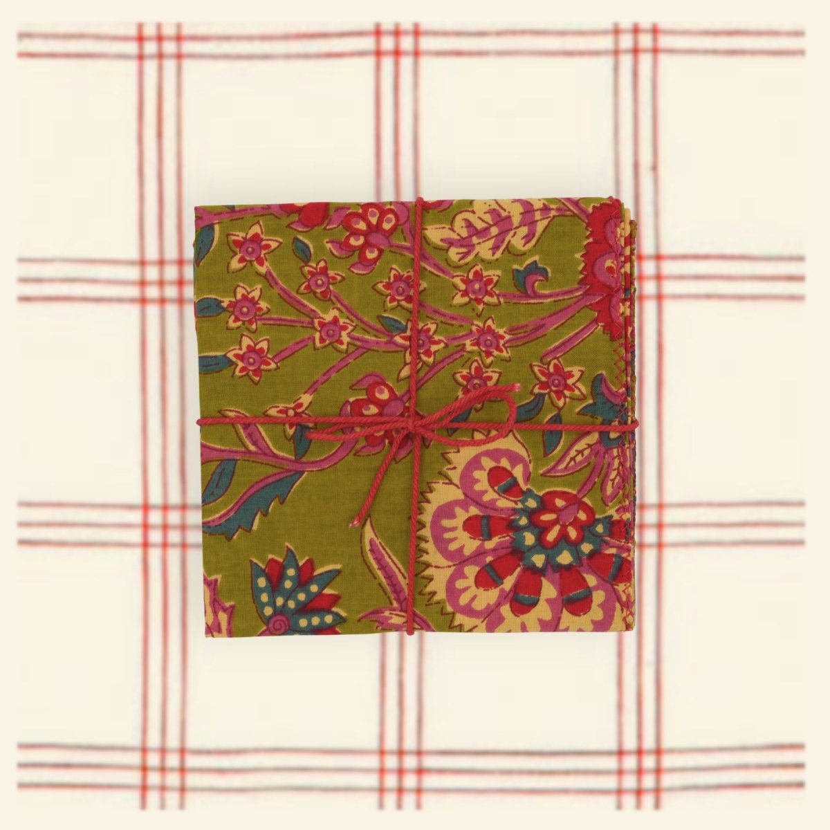 Serviettes de table x4 Dandelion Olive - Suzette