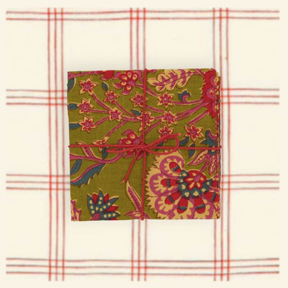 Serviettes de table x4 Dandelion Olive - Suzette