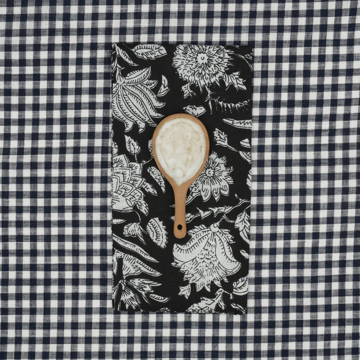 Serviettes de table x4 Daniella Black - Suzette