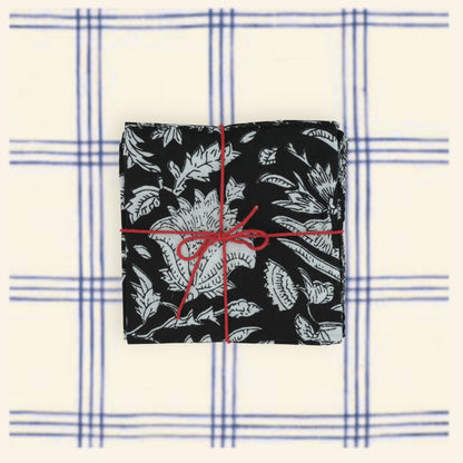 Serviettes de table x4 Daniella Black - Suzette