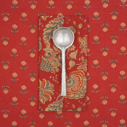Serviettes de table x4 Edelweiss Garnet - Suzette