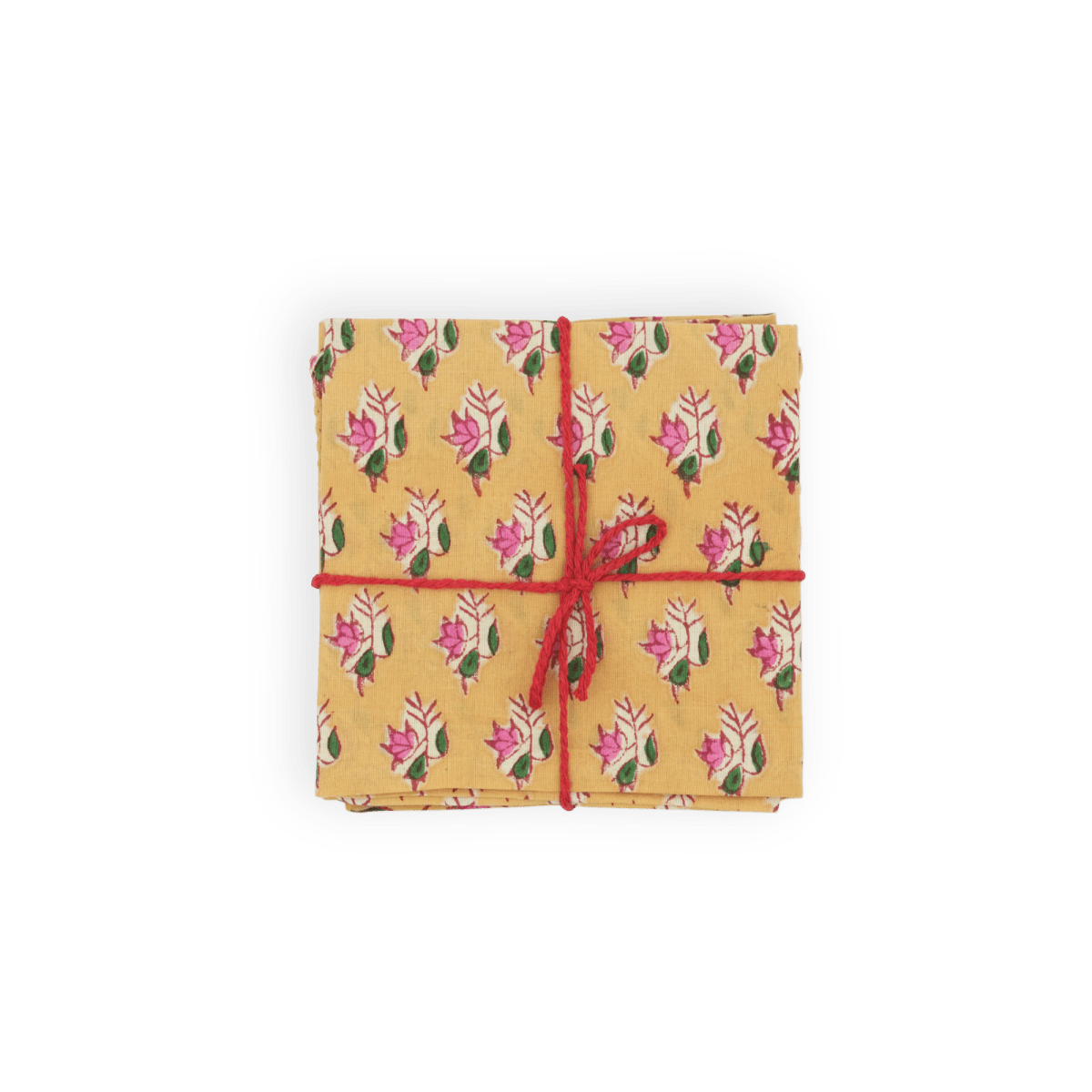 Serviettes de table x4 Epilobe Moutarde - Suzette