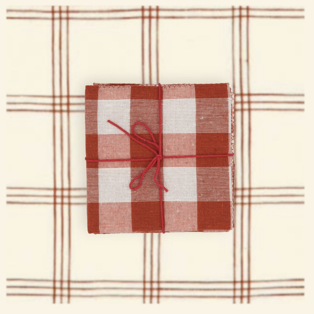 Serviettes de table x4 Fougère Ginger - Suzette