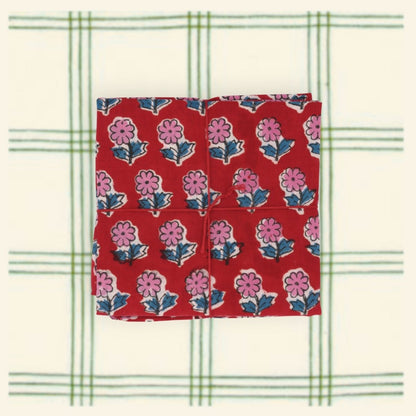 Serviettes de table x4 Freesia Tango - Suzette