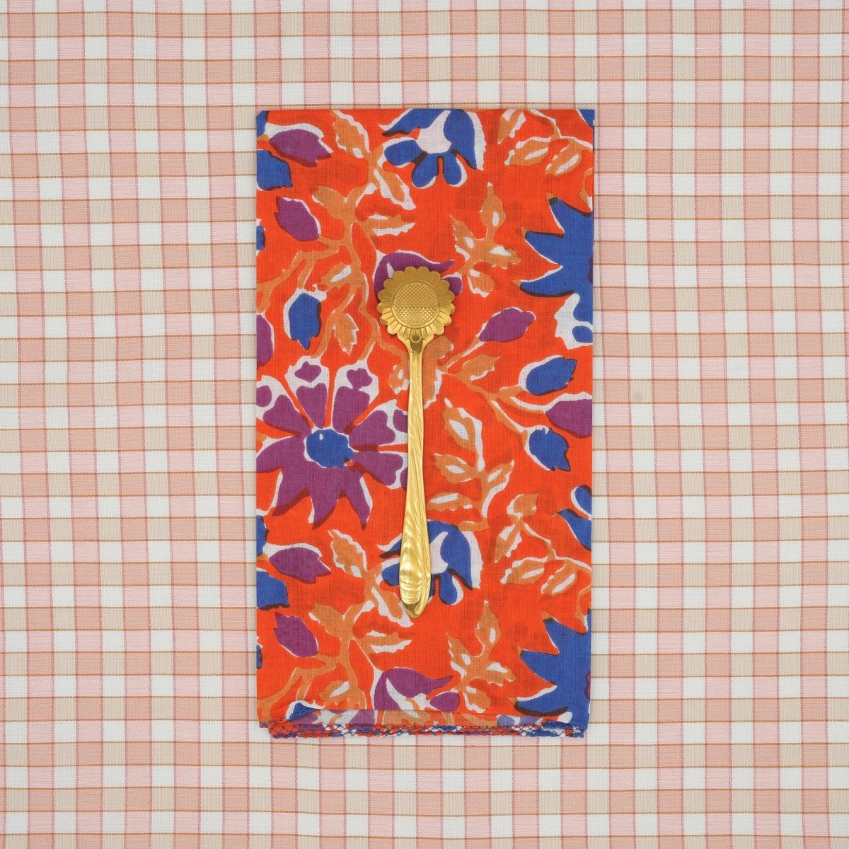 Serviettes de table x4 Geranium Sangria - Suzette