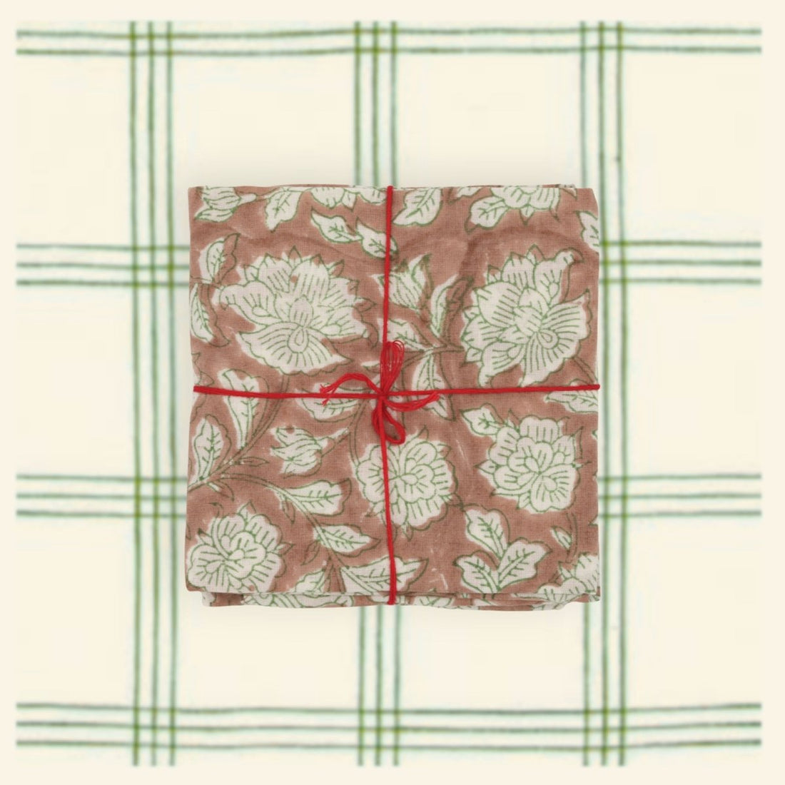 Serviettes de table x4 Iris Almond - Suzette
