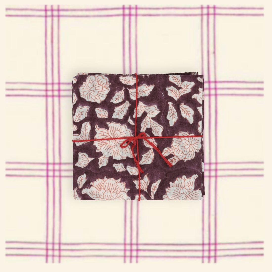 Serviettes de table x4 Iris Paisley - Suzette