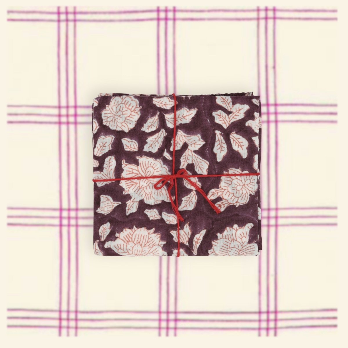 Serviettes de table x4 Iris Paisley - Suzette
