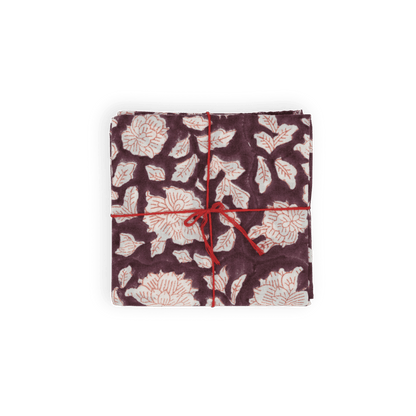 Serviettes de table x4 Iris Paisley - Suzette