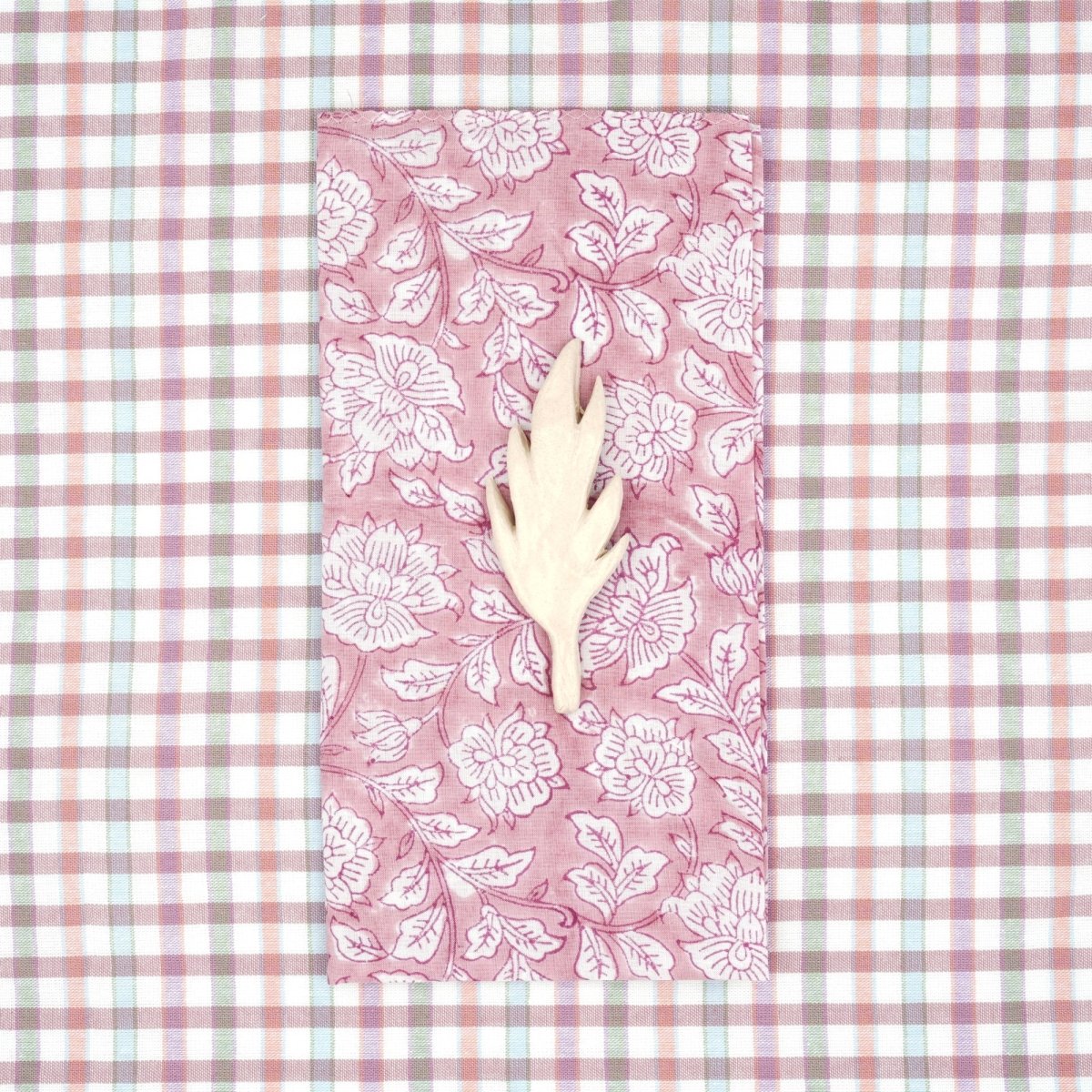 Serviettes de table x4 Iris Pink - Suzette