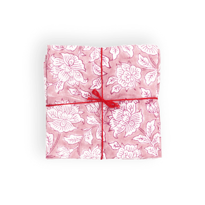 Serviettes de table x4 Iris Pink - Suzette
