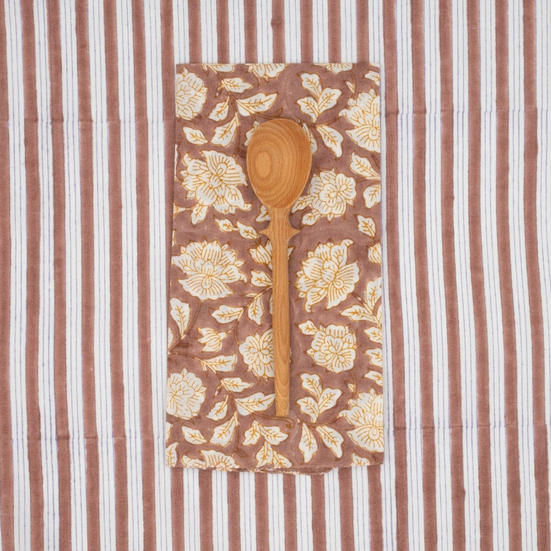 Serviettes de table x4 Iris Rosewood - Suzette