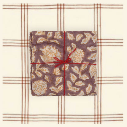 Serviettes de table x4 Iris Zephyr - Suzette