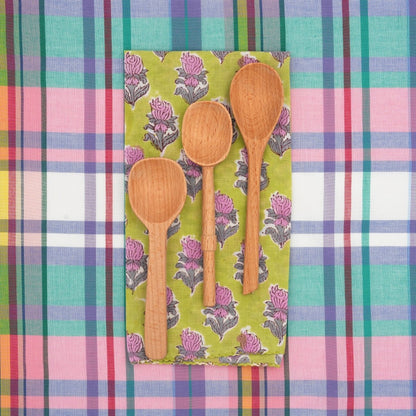 Serviettes de table x4 Jonquille Lime - Suzette