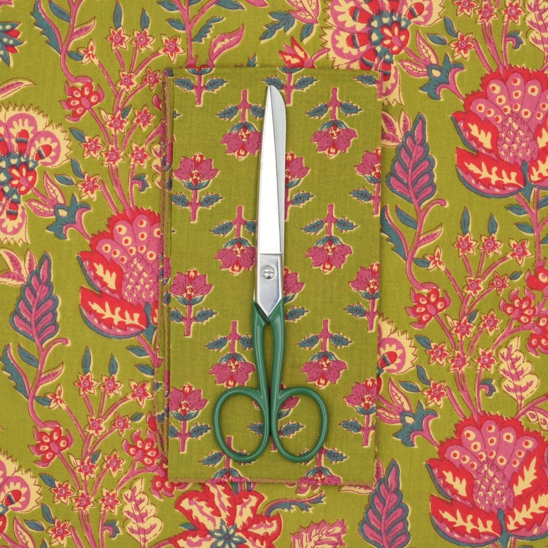 Serviettes de table x4 Jonquille Olive - Suzette