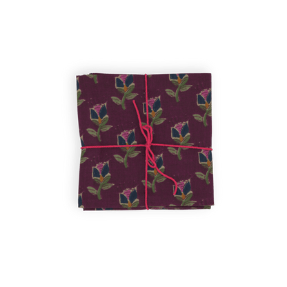 Serviettes de table x4 Laelia Malaga - Suzette